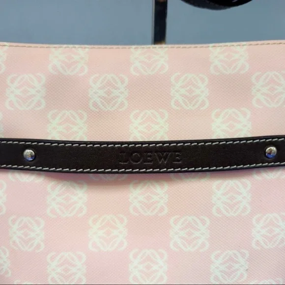 Loewe Pink and White Crossbody Bag